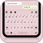 pink sms keyboard background android application logo